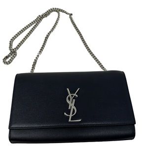 Yves Saint Laurent Navy Blue 'Kate' Shoulder Bag